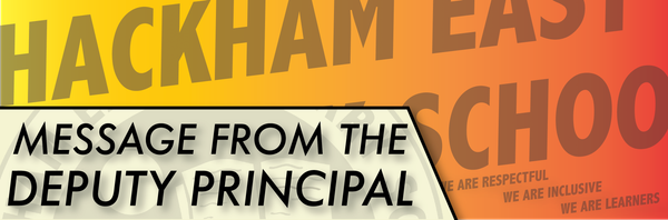 MESSAGE FROM THE DEPUTY PRINCIPAL Banner Photo