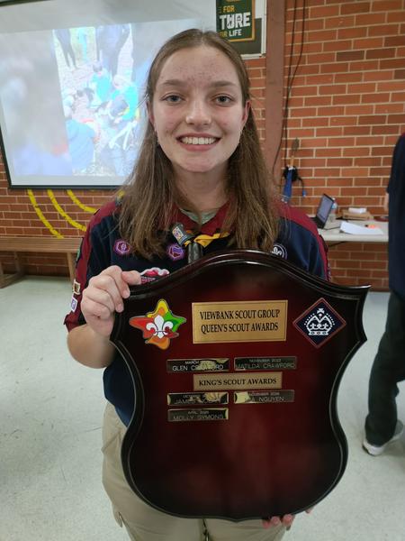 King Scout Award for Molly Symons  Banner Photo