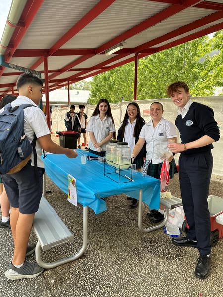 Year 10 Commerce Market Day Banner Photo