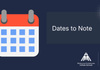 Important Dates to Note Banner Photo
