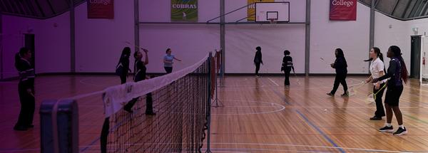 Senior Girls Badminton Banner Photo