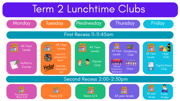 Term 2 Lunchtime Clubs Banner Photo