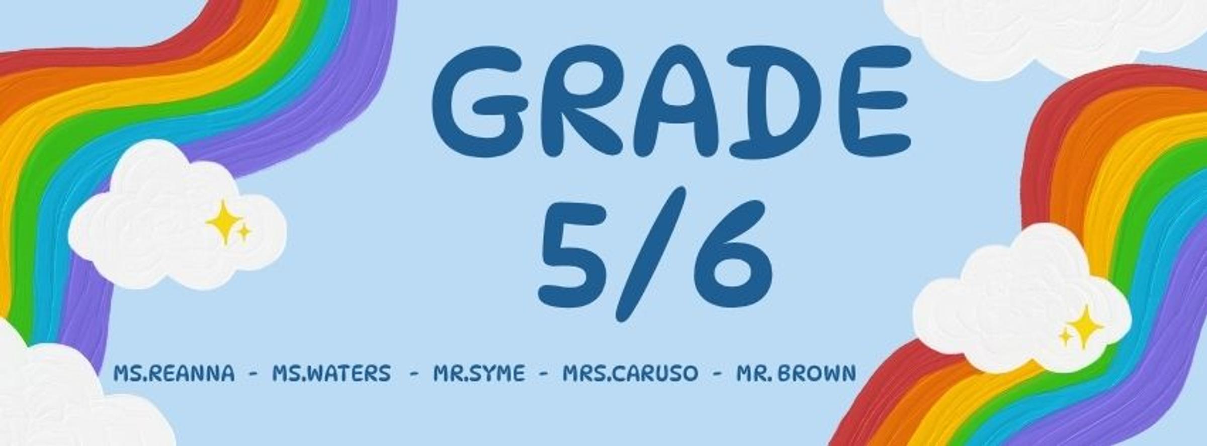 From our Year Five/Six Classrooms Banner Photo