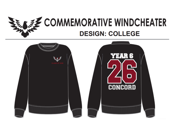 The 2026 Year 6 Commemorative Windcheater, is now available to order. Banner Photo