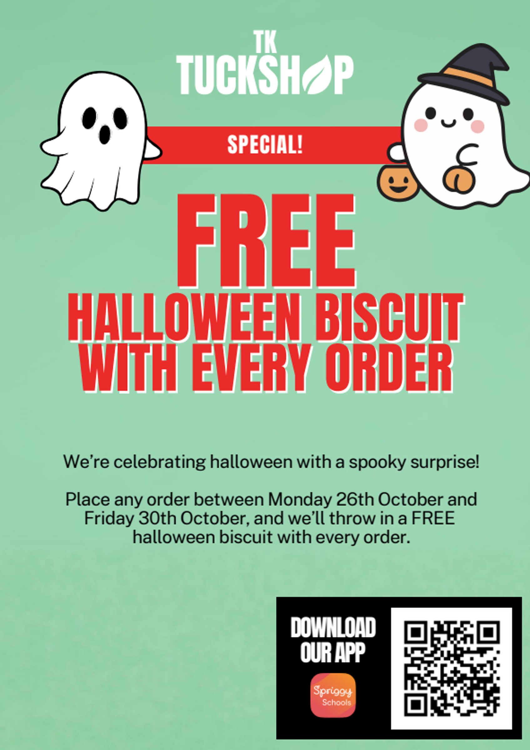 TK Tuckshop - Halloween Special Banner Photo
