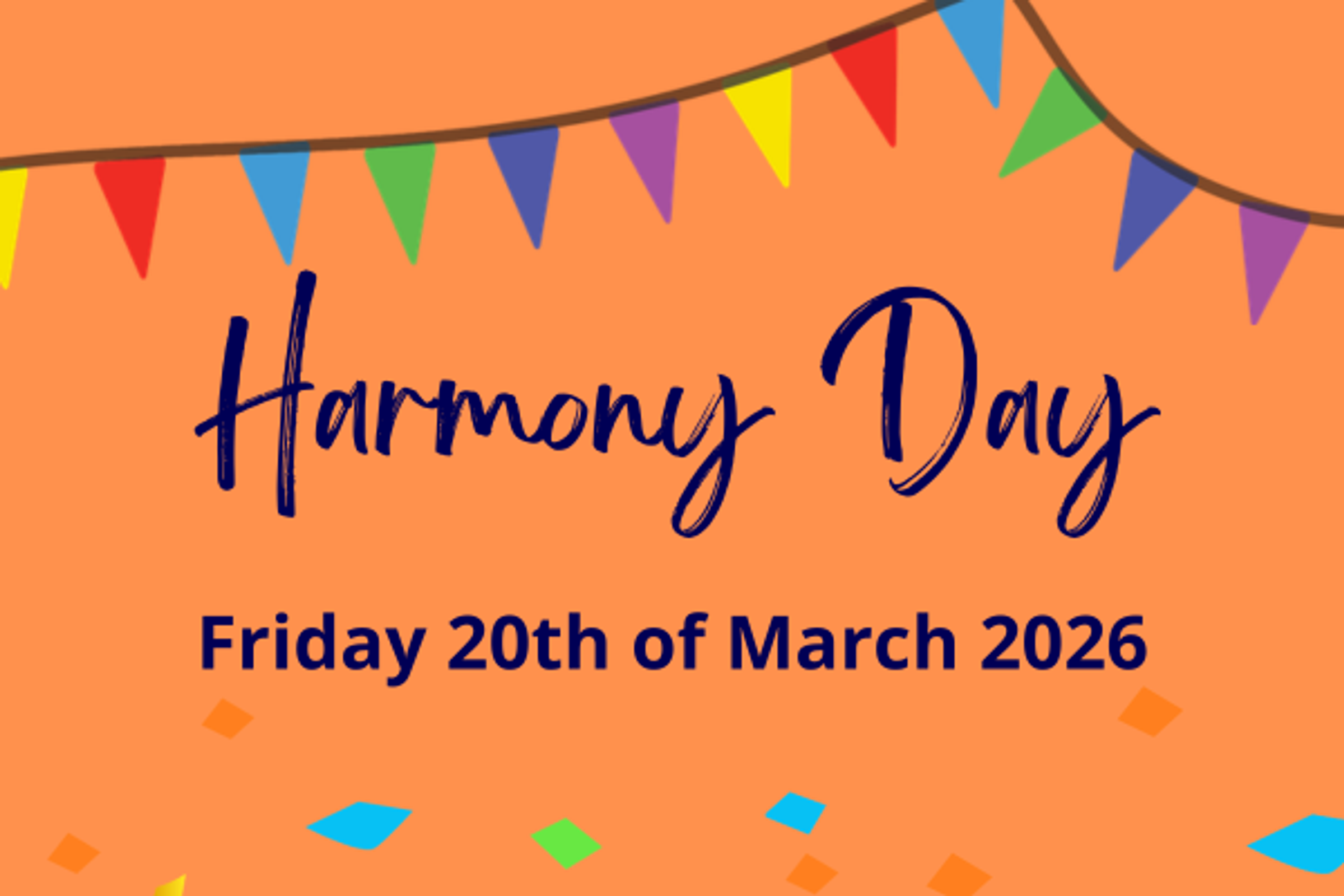 Harmony Day Banner Photo