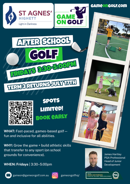 ST AGNES' GOLF TERM 3, 2026 Banner Photo