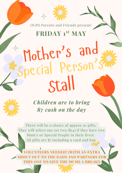 Mother's & Special Person's Stall   Banner Photo