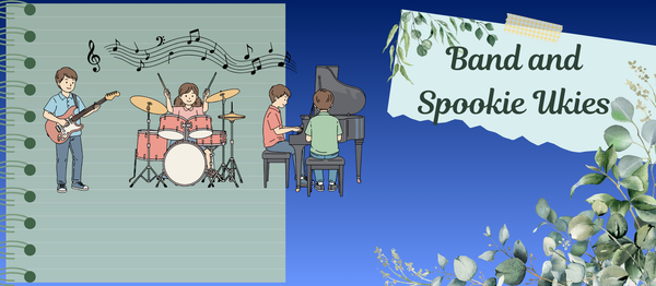 Spooky Ukies & Band Banner Photo