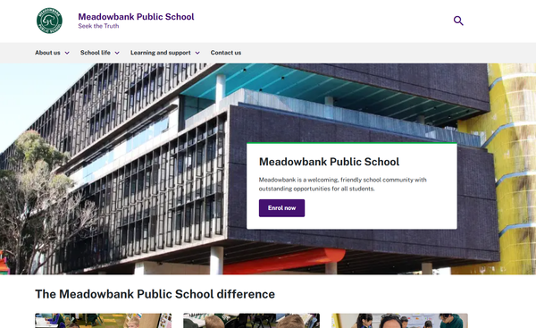 Upgraded school website Banner Photo