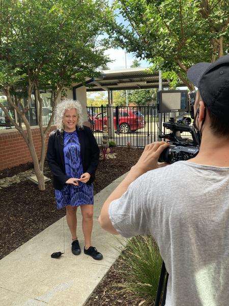 Filming Day at Monash SDS Banner Photo