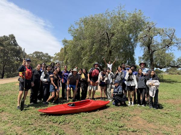 Paddles Up! Year 9 Hits The Water Banner Photo