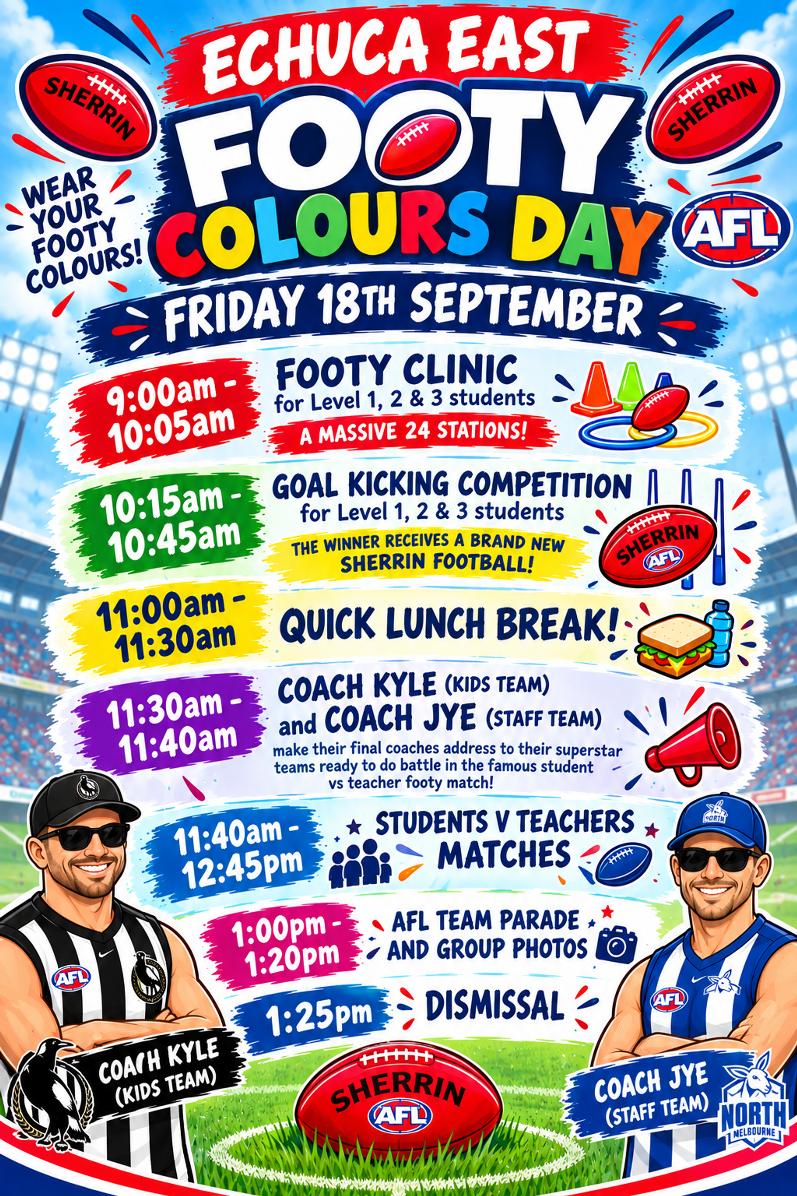  FOOTY COLOURS DAY  Banner Photo