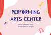 Preforming Arts Term 3 Overviews Banner Photo