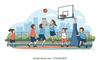 Staff vs Year 6 students basketball game Banner Photo