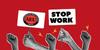 AEU Statewide 24-Hour Stop Work Banner Photo