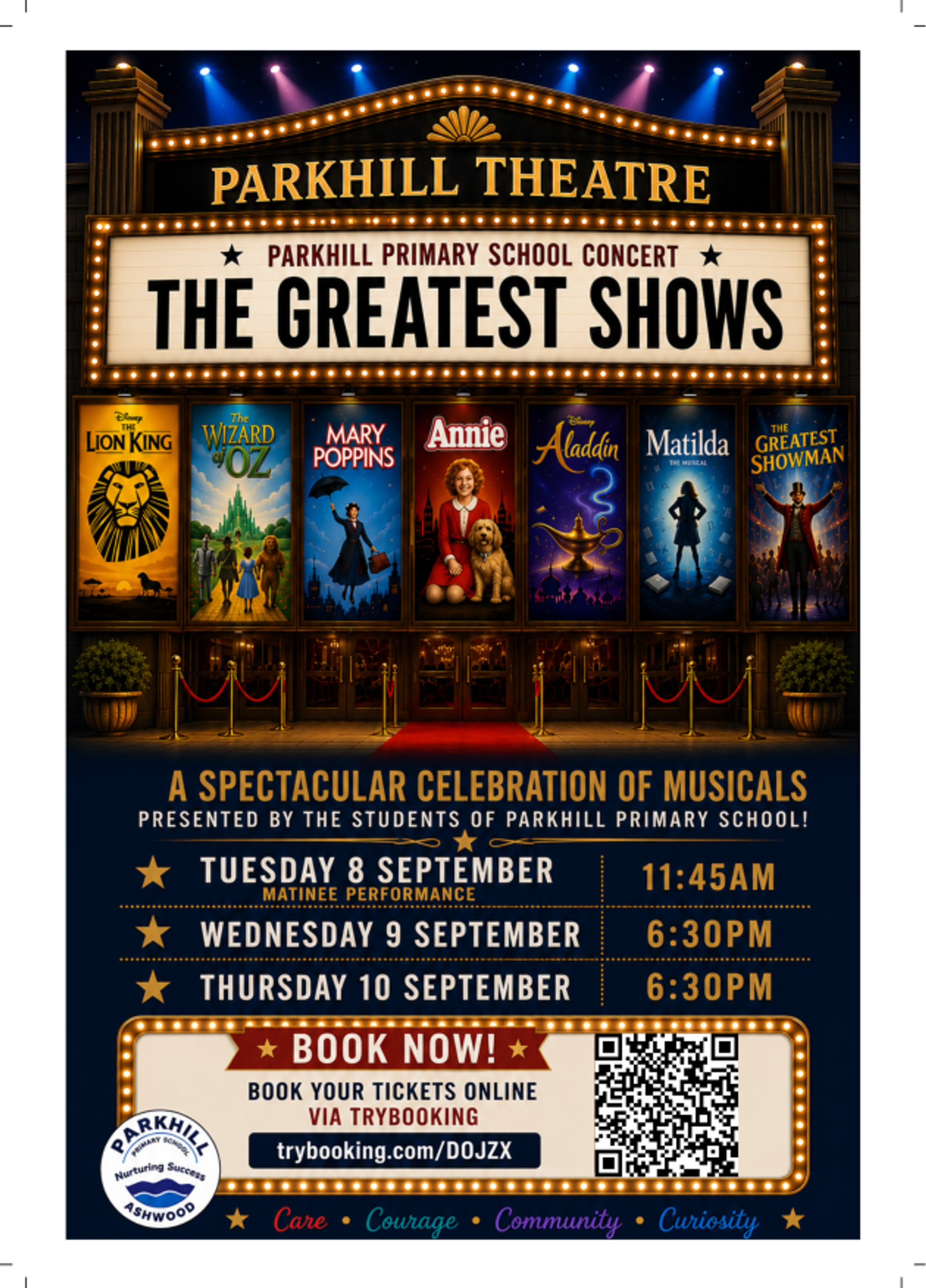 School Concert - Tickets on sale now!  Banner Photo