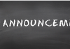 Announcements Banner Photo