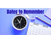 Dates to Remember Banner Photo