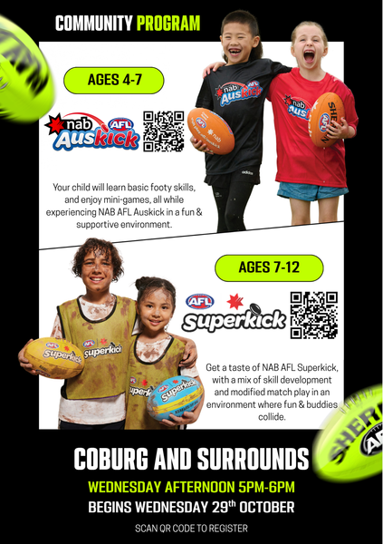 AFL Community Programs in Coburg! Banner Photo