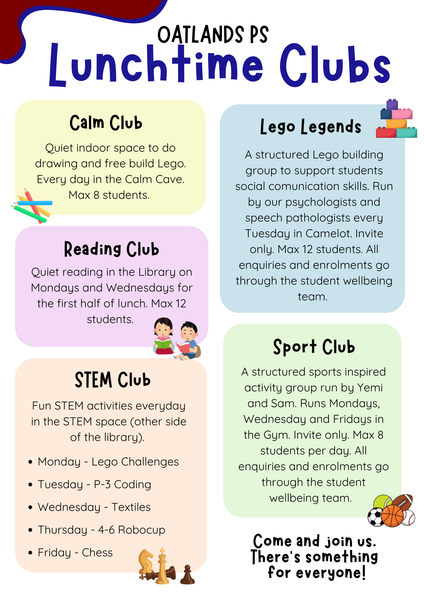 Wellbeing Lunchtime Clubs  Banner Photo