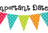 Calendar Dates Banner Photo