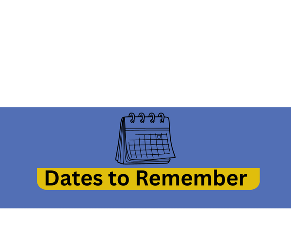Dates to Remember Banner Photo