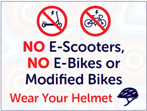 Electric powered scooters (e-scooters) Banner Photo