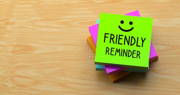 Reminders Banner Photo