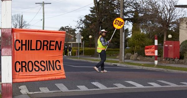 School Crossing Safety Banner Photo