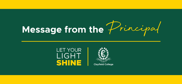 Message from the Principal Banner Photo