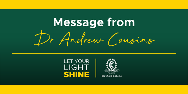 Message from the Principal Banner Photo