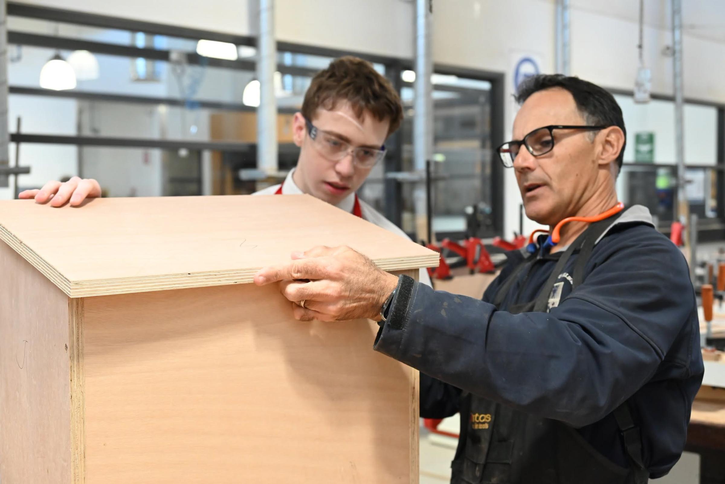 Year 12 Furniture Making Students Build Book Boxes Banner Photo