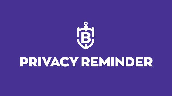 Annual Privacy Reminder Banner Photo