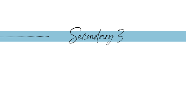 Secondary 3 Banner Photo
