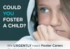 FOSTER CARERS NEEDED Banner Photo