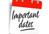 Important Dates and Events Banner Photo