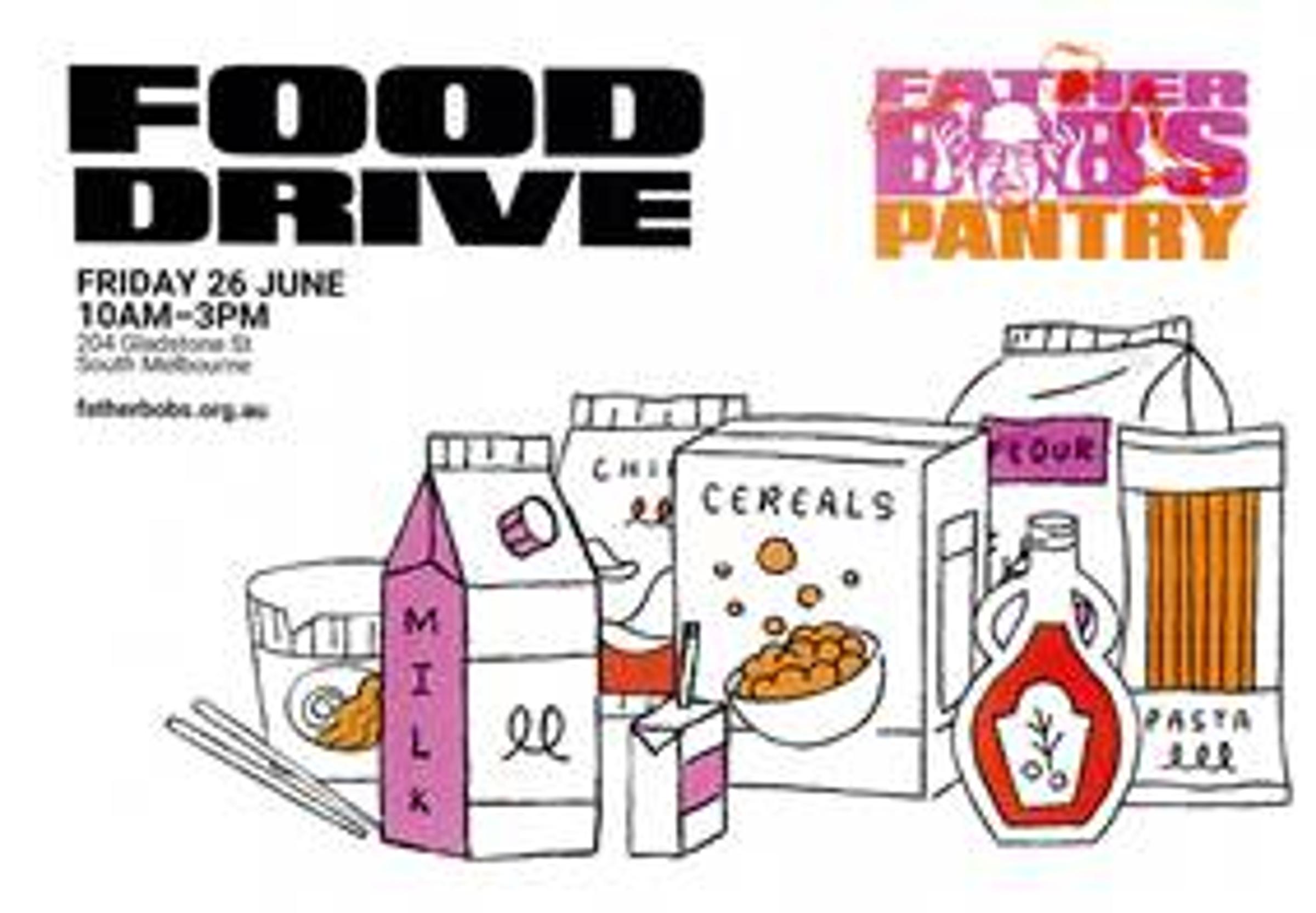 Father Bob's Food Drive  Banner Photo