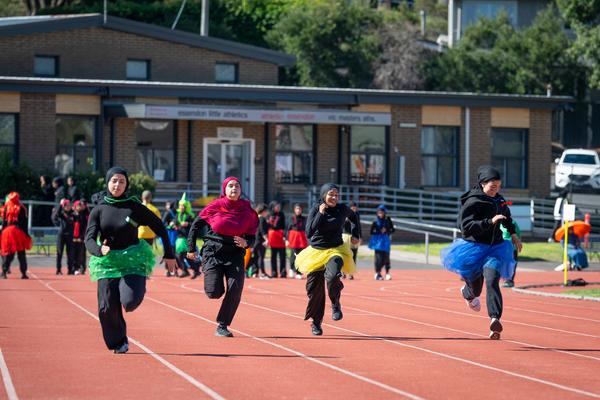 Secondary Girls: Athletics Carnival Banner Photo