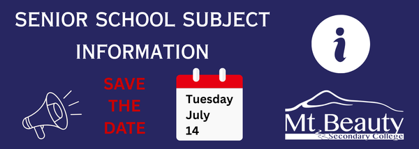 Senior School Subject Information Banner Photo