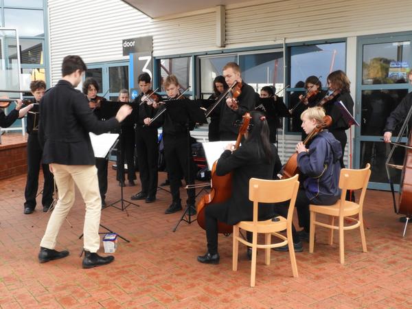 Musicians in action Banner Photo