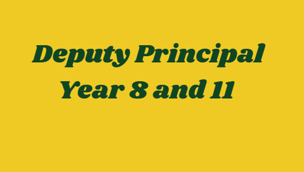 Deputy Principal Year 8 and 11 Banner Photo