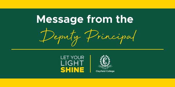 Message from the Deputy Principal Banner Photo