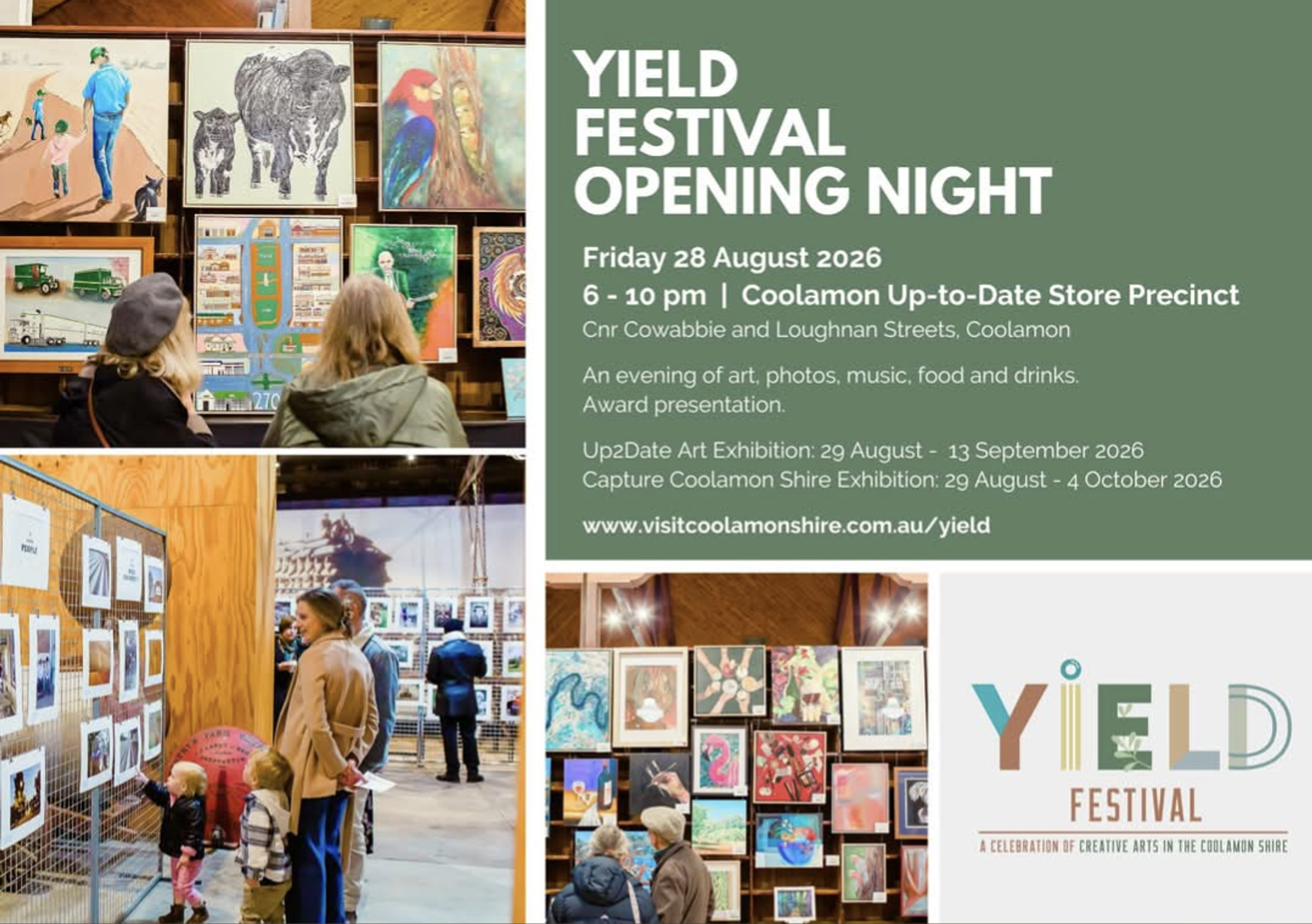 Yield Festival Opening Night Banner Photo