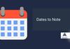 Important Dates to Note Banner Photo