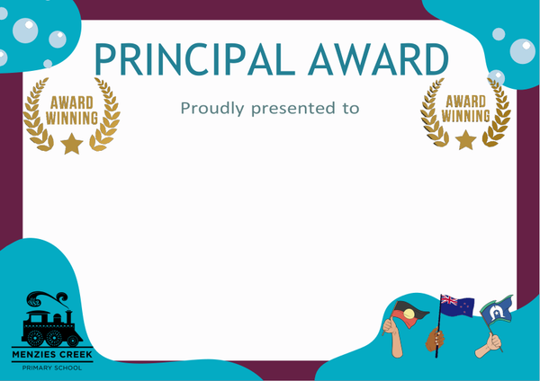 Principal Award Banner Photo