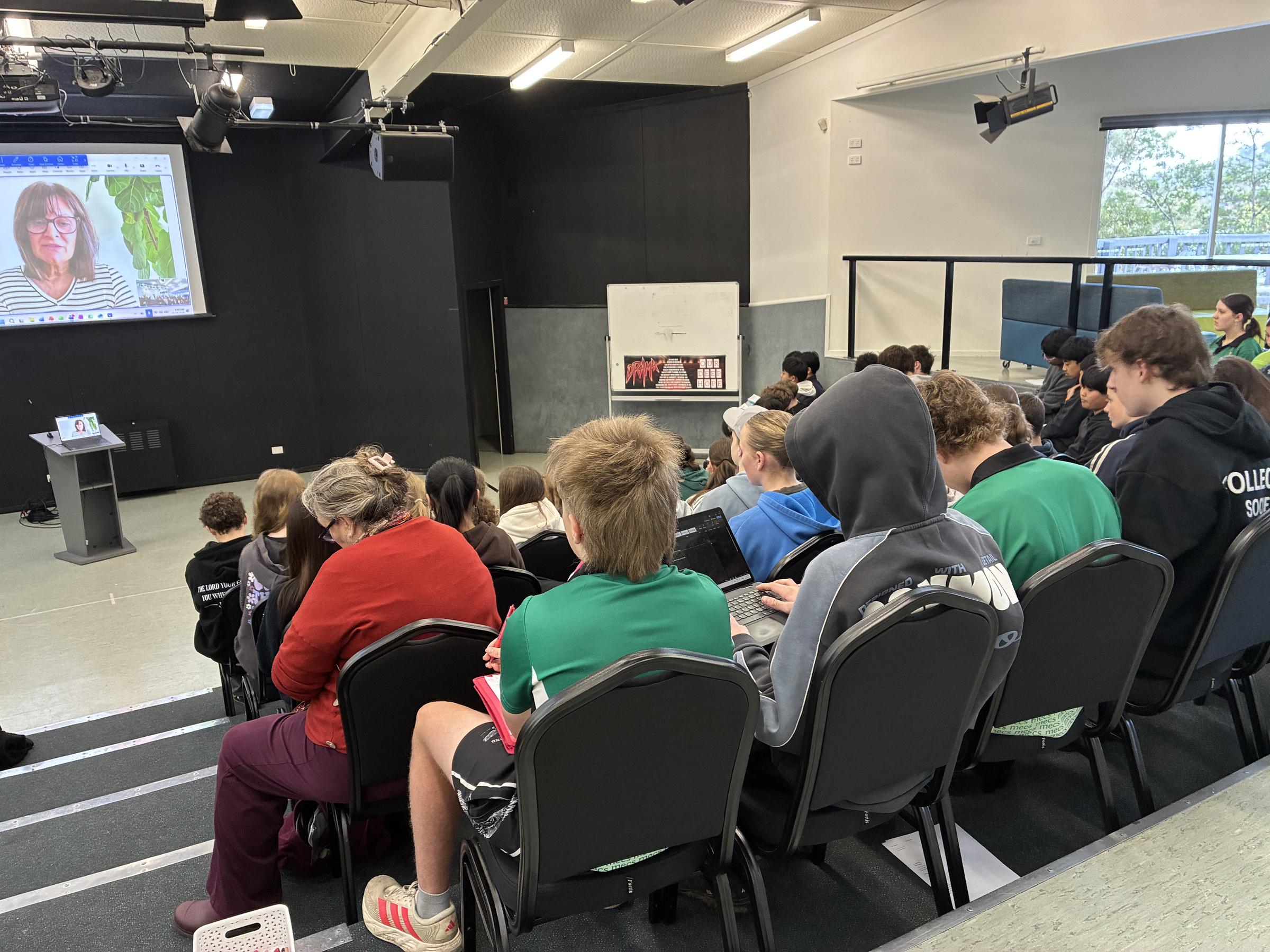 Year 8 Welcomes Author Helen Chebatte   Banner Photo