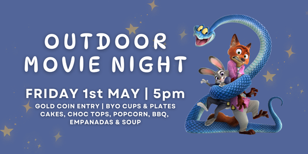 Outdoor Movie Night Banner Photo