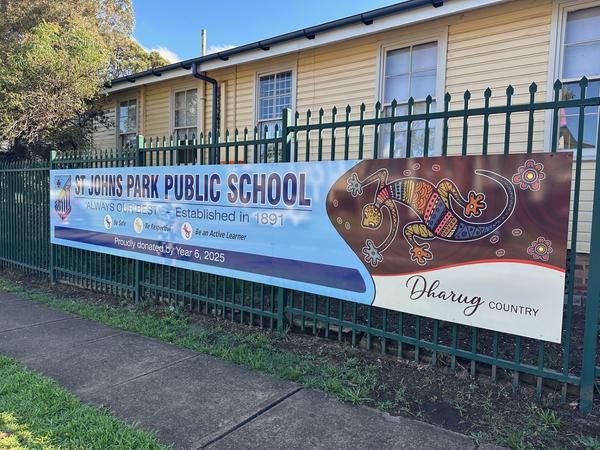 New School Sign Banner Photo