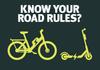 e-Scooter, e-Bike Road Rules Banner Photo